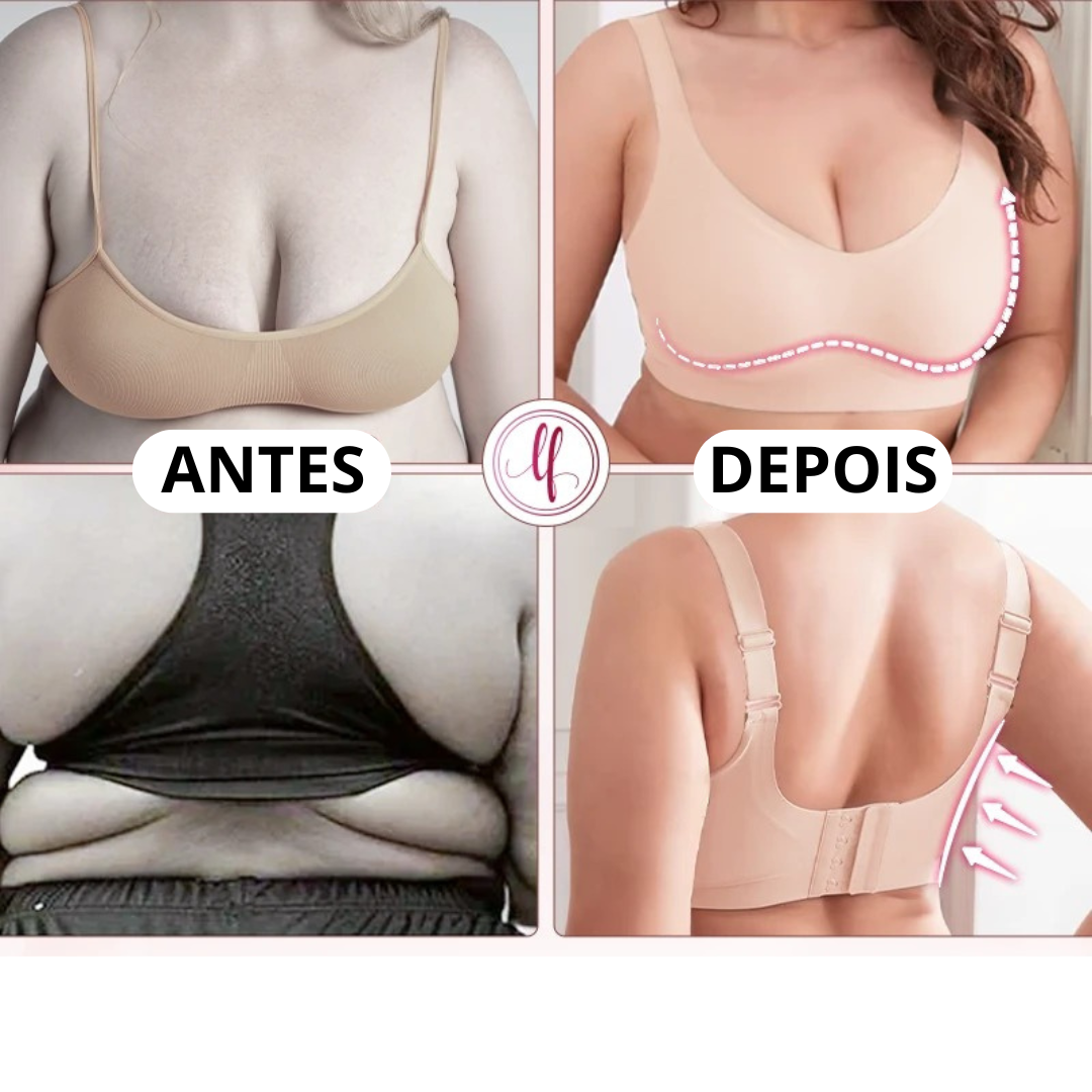 Kit de Sutiãs Modeladores Push-Up™ Sem Costura em Spandex / Conforto Incomparável e Suporte Elegante para o Dia Todo!