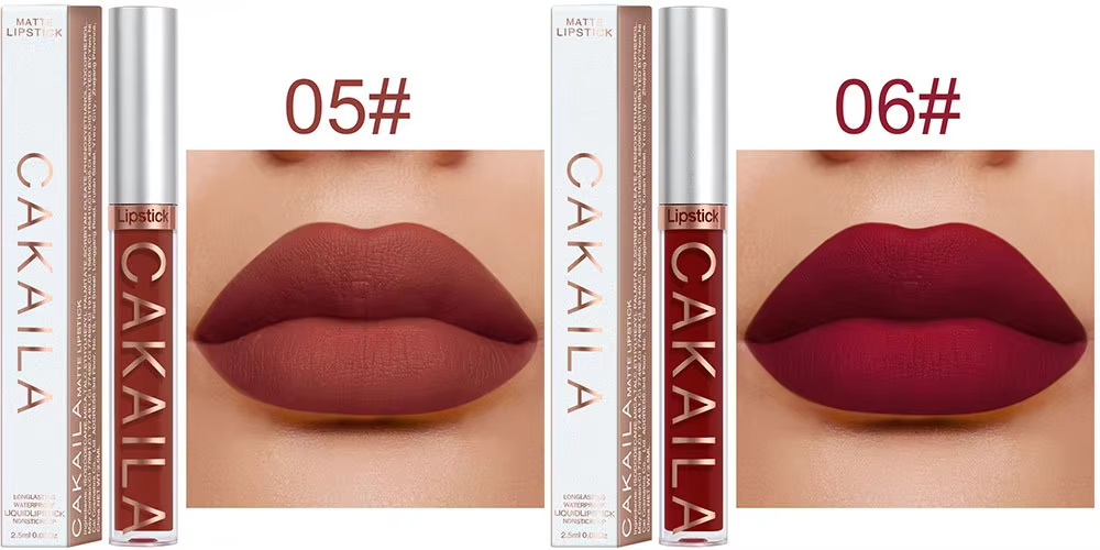 Batons x6 Matte + Lipgloss Finalizador Cakaila™