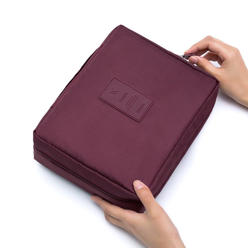 Bolsa De Viagem Organizadora Travel 2 em 1 | Versão 2022 | Último dia de Frete Grátis + Promoção 0 loja Zene Vinho vermelho 